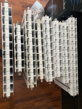Radiadores de aluminio blancos