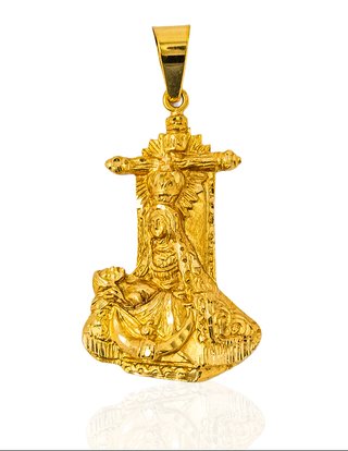 Colgante Virgen de las Angustias 4.5cm Oro - 16360