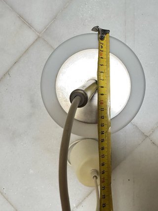 Lámpara colgante IKEA cristal y metal