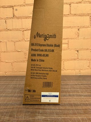 Ukelele Martin Smith UK-212-BK Negro + Funda