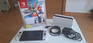 Nintendo Switch OLED Blanca + Mario Wonder