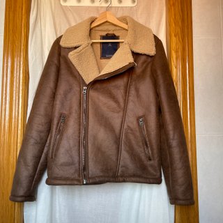 Chaqueta marrón forro borreguito sintético