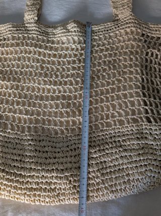 Bolso de rafia beige