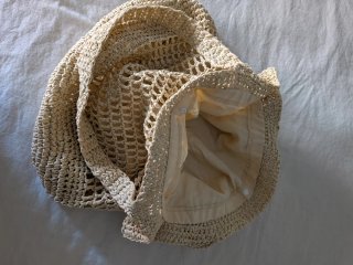 Bolso de rafia beige