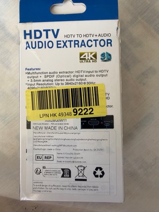 Extractor Audio HDTV 4Kx2K
