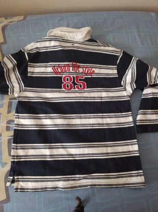 Polo Tommy Hilfiger Rayas Manga Larga