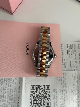 Reloj Tous bicolor dorado rosado y plateado