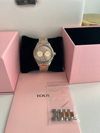 Reloj Tous bicolor dorado rosado y plateado