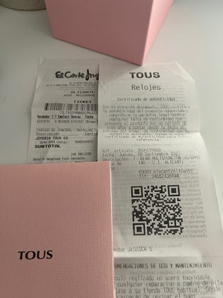 Reloj Tous bicolor dorado rosado y plateado