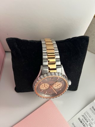 Reloj Tous bicolor dorado rosado y plateado