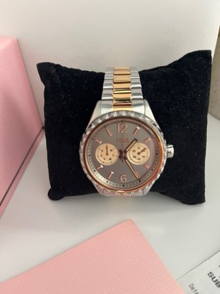 Reloj Tous bicolor dorado rosado y plateado