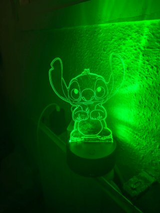 Lámpara LED Stitch con Mando