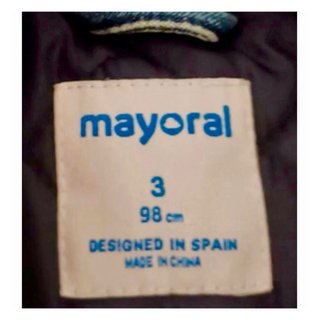 Giacca a Mayoral bimbo denim e Pelle 98cm
