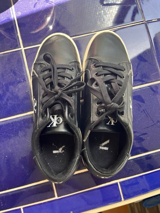 Zapatillas Calvin Klein Mujer Negras y Blancas