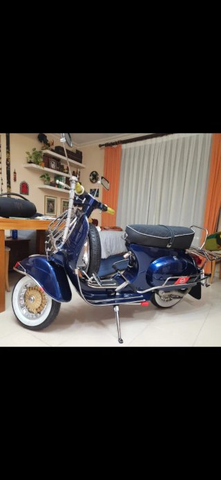 Vespa Primavera T3 125 Azul y Dorado