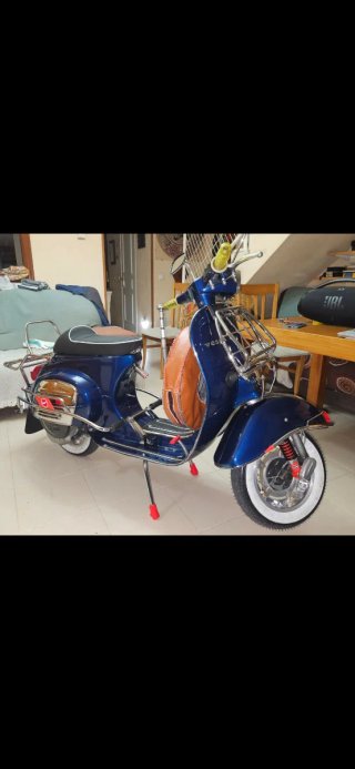 Vespa Primavera T3 125 Azul y Dorado