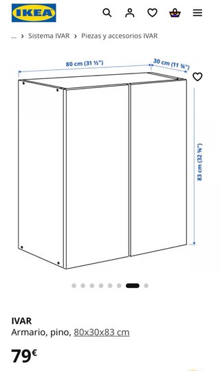 Mueble IVAR Ikea Madera