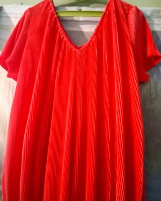 Mono plissdo coral