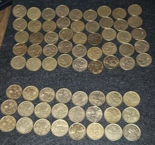 Lote 69 Monedas 5 Pesetas 1989-2001