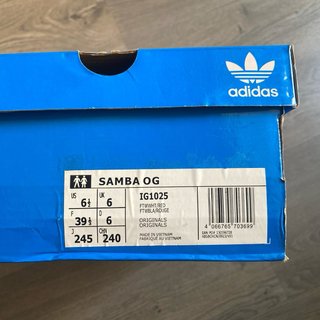 Adidas Samba OG Blancas Rojas Talla 39