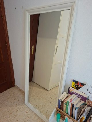 Espejo IKEA TOFTBYN Blanco 75x165