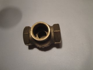 Llave de paso latón/bronce sin manilla