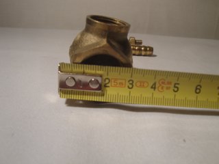 Llave de paso latón/bronce sin manilla