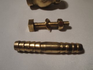 Llave de paso latón/bronce sin manilla