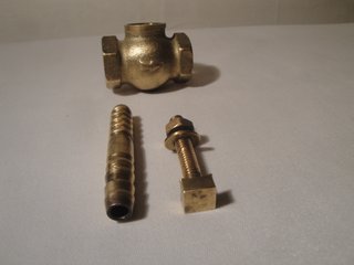 Llave de paso latón/bronce sin manilla