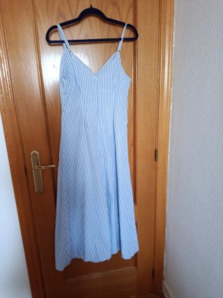Vestido Verano Rayas Azul y Blanco