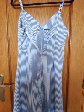 Vestido Verano Rayas Azul y Blanco