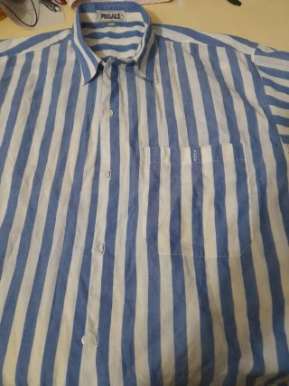 2 Camisas Sir Anthony Rayas Azul Manga Corta