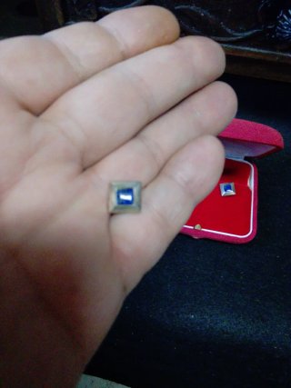 Conjunto Anillo y Pendientes Plata Antigua