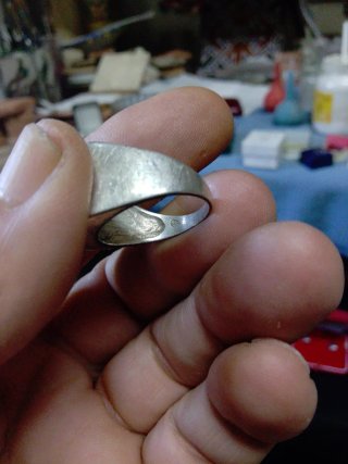 Conjunto Anillo y Pendientes Plata Antigua