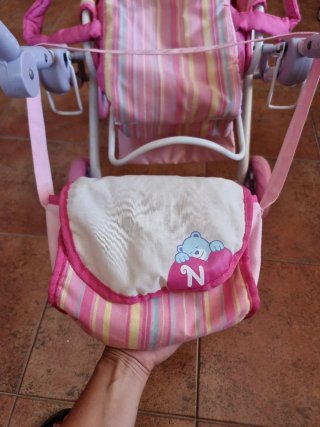 Carro de juguete para bebé rosa