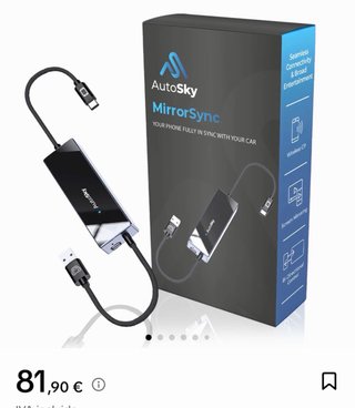 Adaptador CarPlay Inalámbrico AutoSky Nuevo