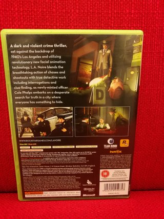 L.A. Noire Xbox 360 Rockstar Games