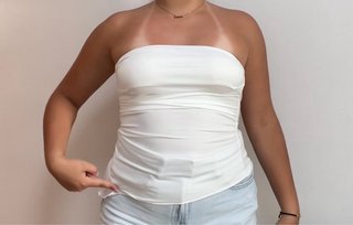 Top Honor Blanco Talla M súper fresquito