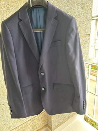 Traje de hombre azul marino  y Camisa blanca#