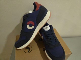 Zapatillas deportivas azules y rojas