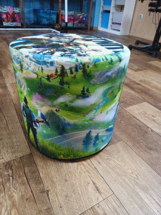 Puff Cilindro Fortnite 40x40cm