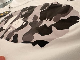 Camiseta BAPE Blanca Talla S