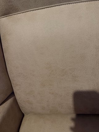 Sillón relax beige/ tostado con reposapies