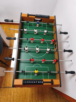 Mesa futbolín multijuegos 4 en 1