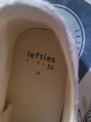 Zapatillas Lefties Blancas Talla 34