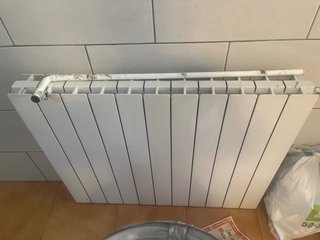 Radiador de aluminio blanco
