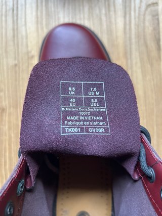 Botas Dr. Martens 1460 Smooth Borgoña