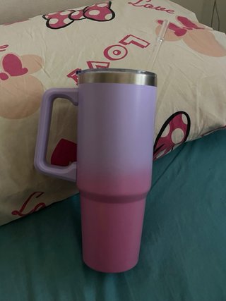 Botella térmica metalizada degradado