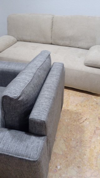 2 Sillones Cómodos Azul Grisáceo