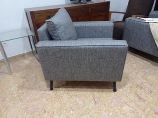 2 Sillones Cómodos Azul Grisáceo